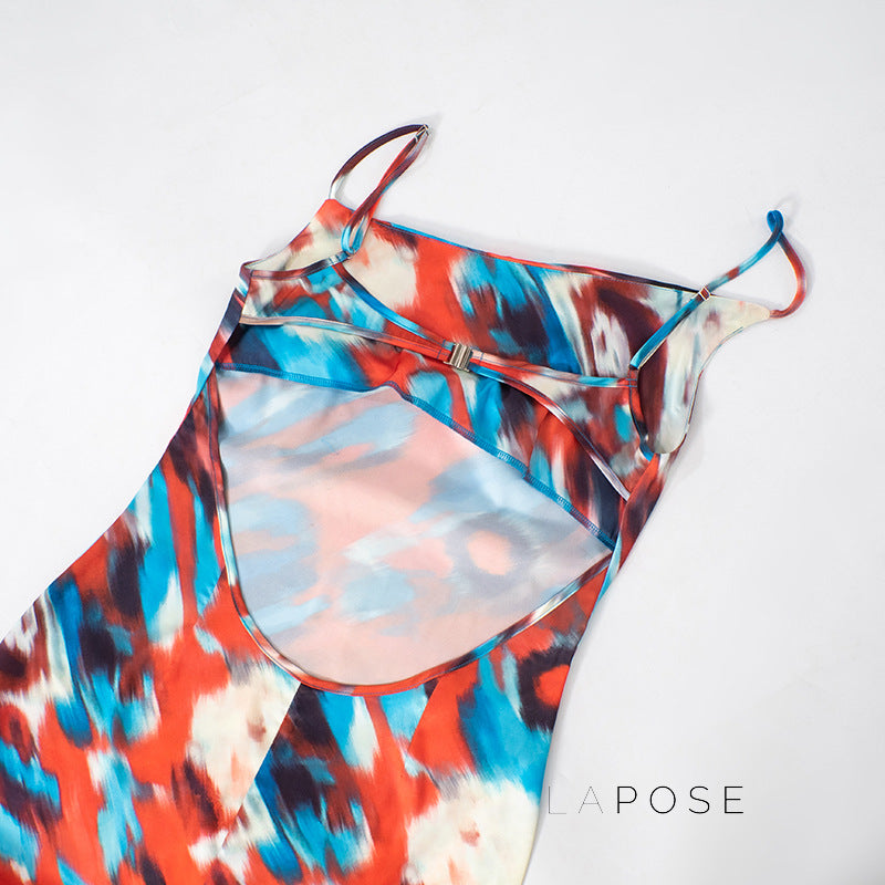 Miya Printed Backless Maxi Dress [2Z33N2WN]