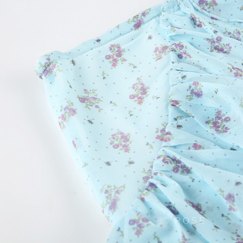 Moira Floral Ruffle Maxi Skirt