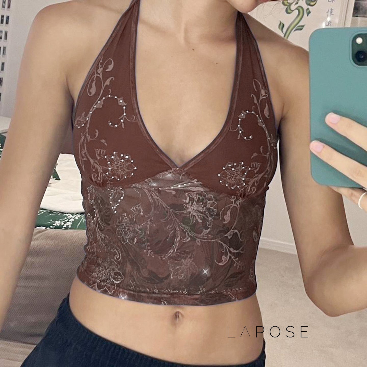 Monae Floral Crop Camisole