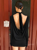 Monica Collared Bodycon Mini Dress [BBZGT4TU]