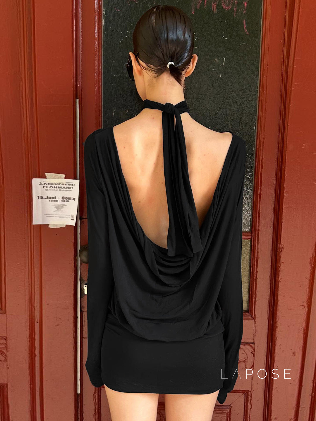 Monica Collared Bodycon Mini Dress [BBZGT4TU]