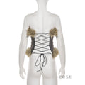 Montserrat Faux Fur Halter Top [IIPP0K9G]