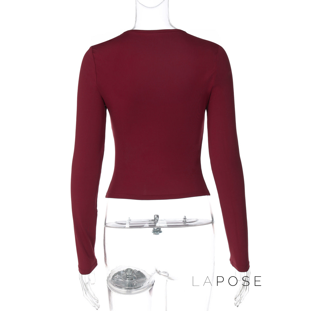 Morghan Lace Asymmetric Crop Top [I9K9MGRR]