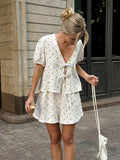 Moxie Textured Puff Sleeve Set