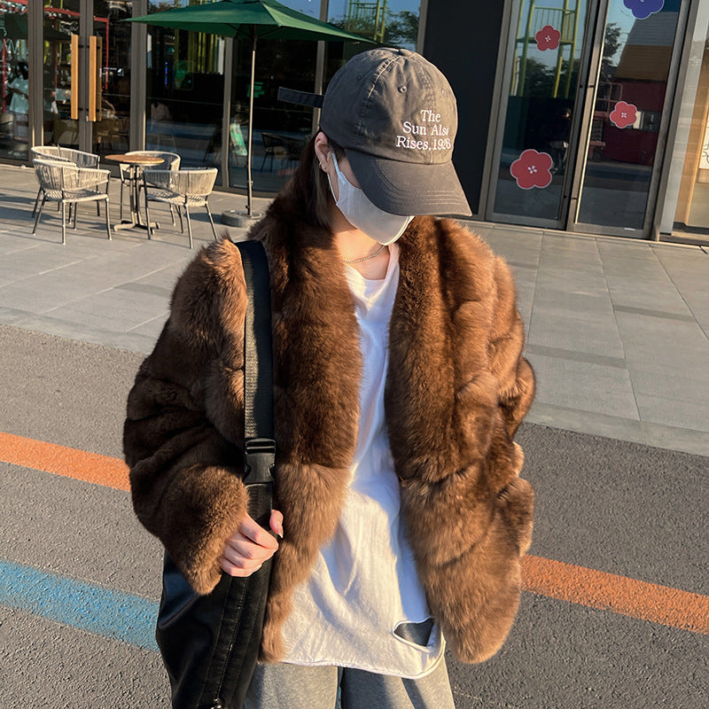 Mumtaz Elegant Faux Fur Jacket [E0AOT3V5]