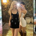 Mylee Sequin Open Back Mini Dress [DWG25SAX]