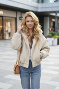 LaPose - Myonna Hooded Plush Zip Jacket