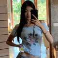 Nahomi One-Shoulder Crop Top [LP5GYARP]
