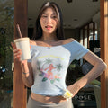 Nahomi One-Shoulder Crop Top [8E4KISTW]
