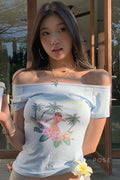 Nahomi One-Shoulder Crop Top [FXUW2V26]