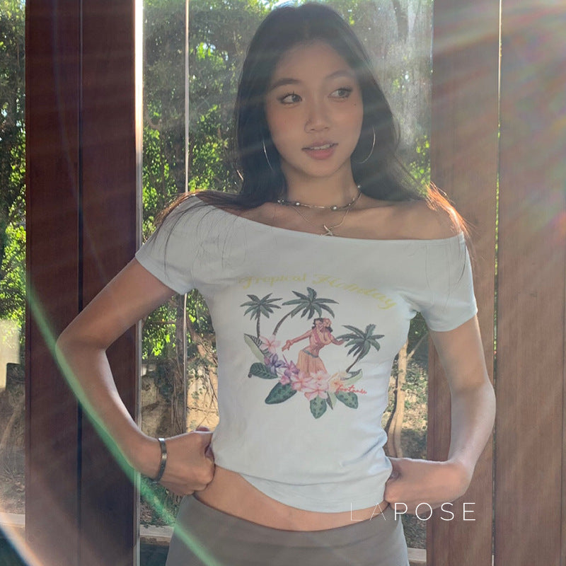 Nahomi One-Shoulder Crop Top [LIMHTUV8]