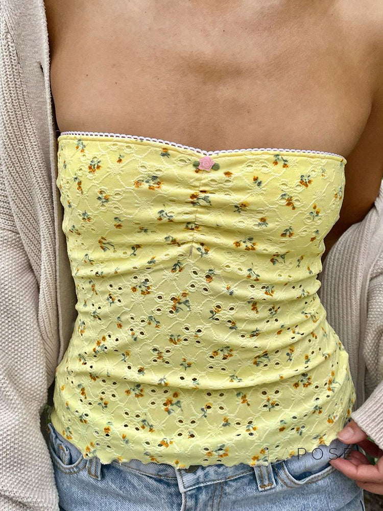 Naiya Floral Tube Top [W9KZB0T1]