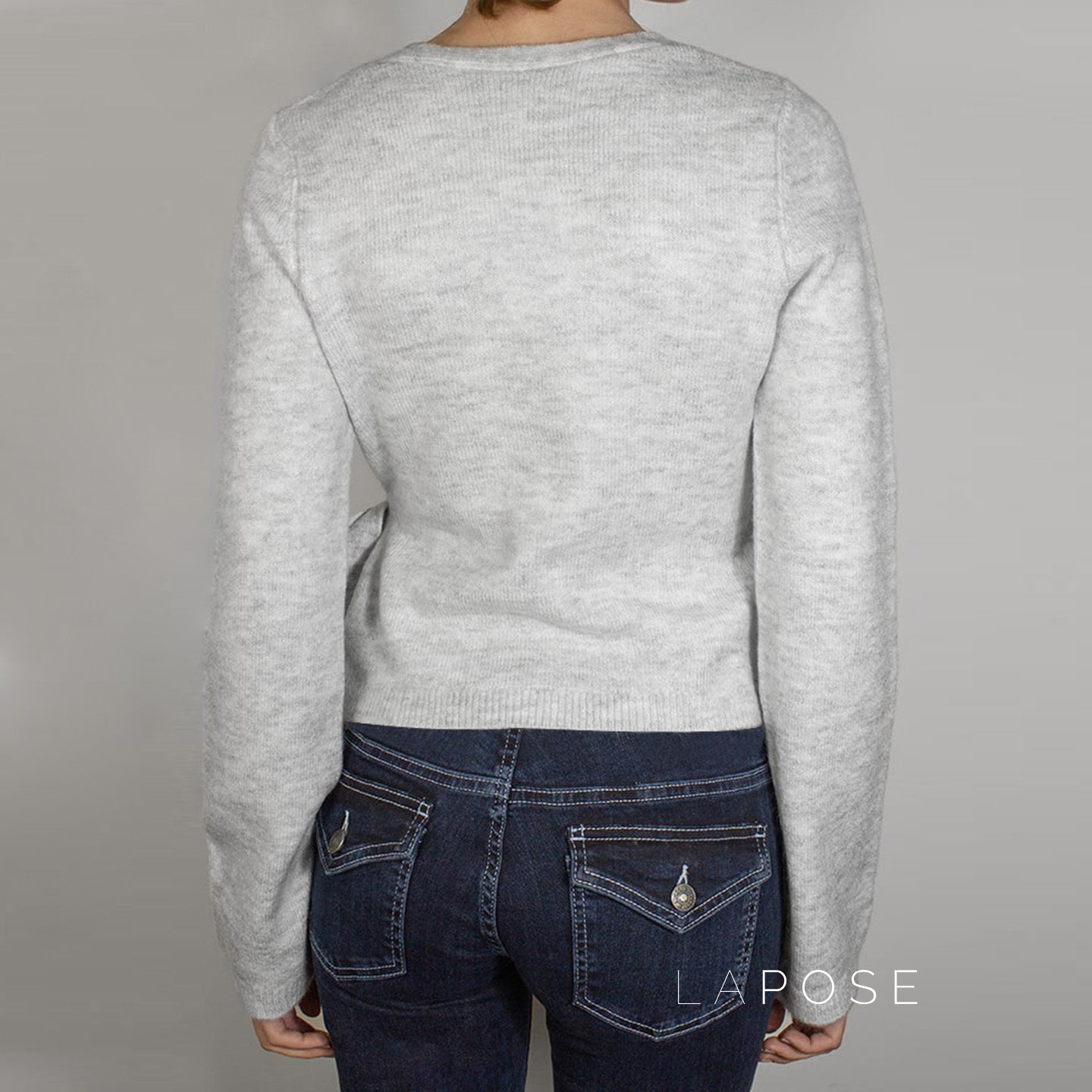 Nalayah V-Neck Tie Knit Top [KU65837P]