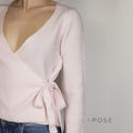 Nalayah V-Neck Tie Knit Top [FROIQVGW]