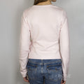 Nalayah V-Neck Tie Knit Top [9LY7FHAR]