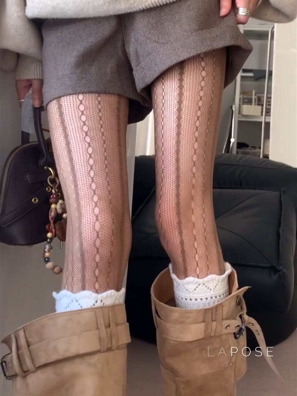 Nalia Vintage Hollow Stockings [32Y029MX]
