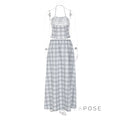Nasra Halter Plaid Skirt Set [JL5S7ND6]