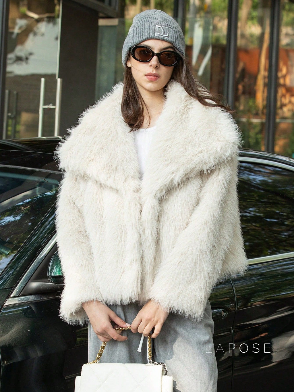 Nathalia Faux Fur Lapel Jacket [EAJ7EV0J]
