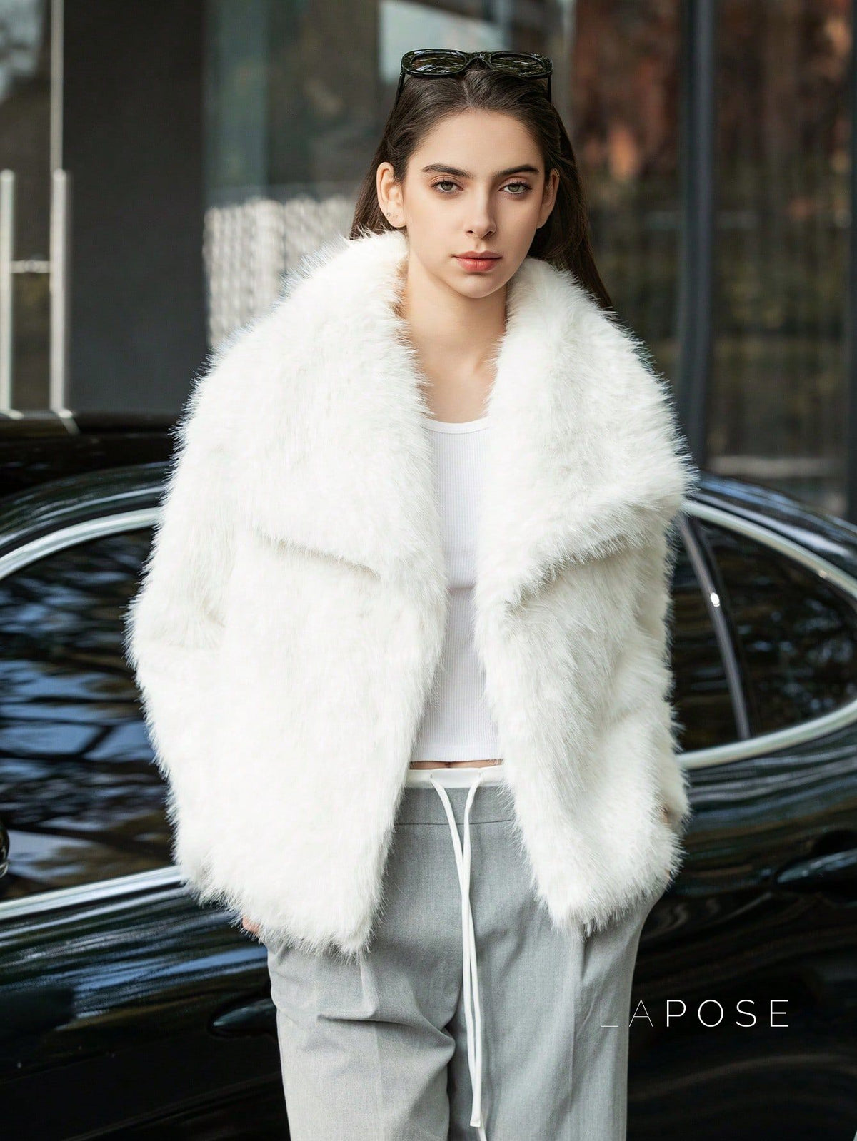 Nathalia Faux Fur Lapel Jacket [0OECU0RV]