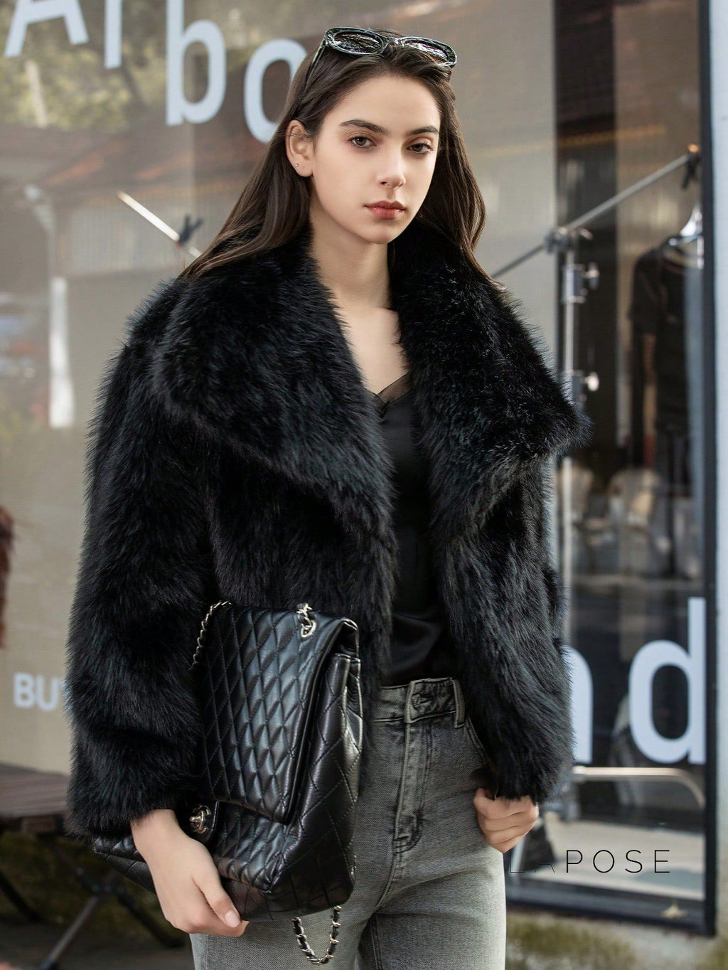 Nathalia Faux Fur Lapel Jacket [U7QYJZ9V]