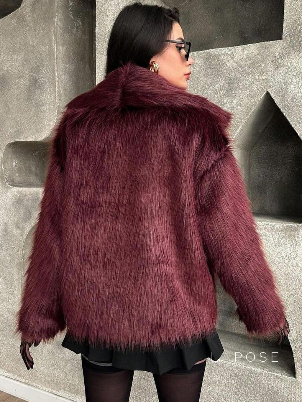 Nathalia Faux Fur Lapel Jacket [SQN4Q97N]