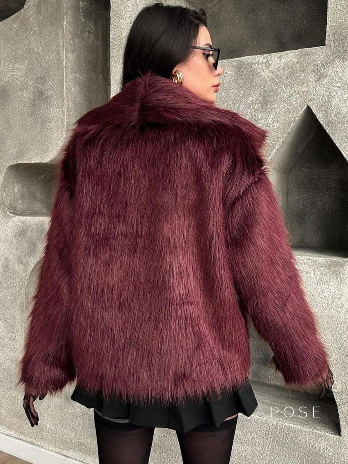 Nathalia Faux Fur Lapel Jacket [SQN4Q97N]