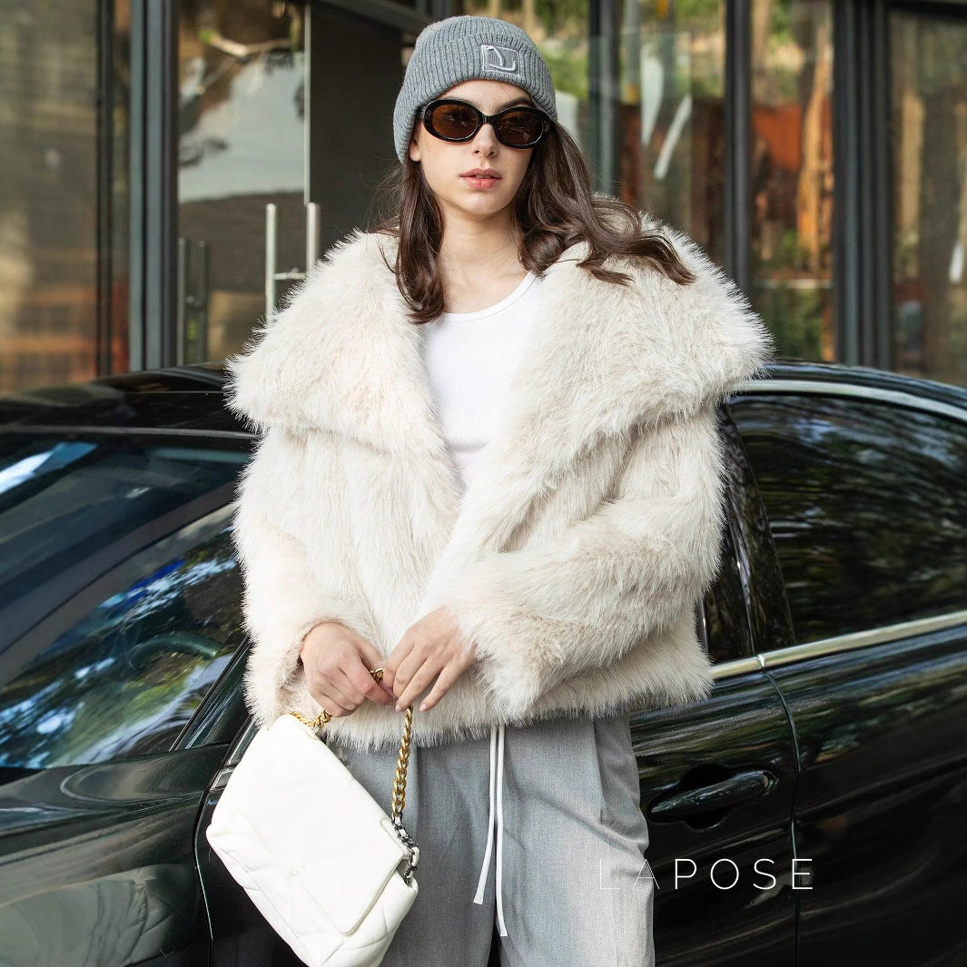Nathalia Faux Fur Lapel Jacket [883XCZQD]