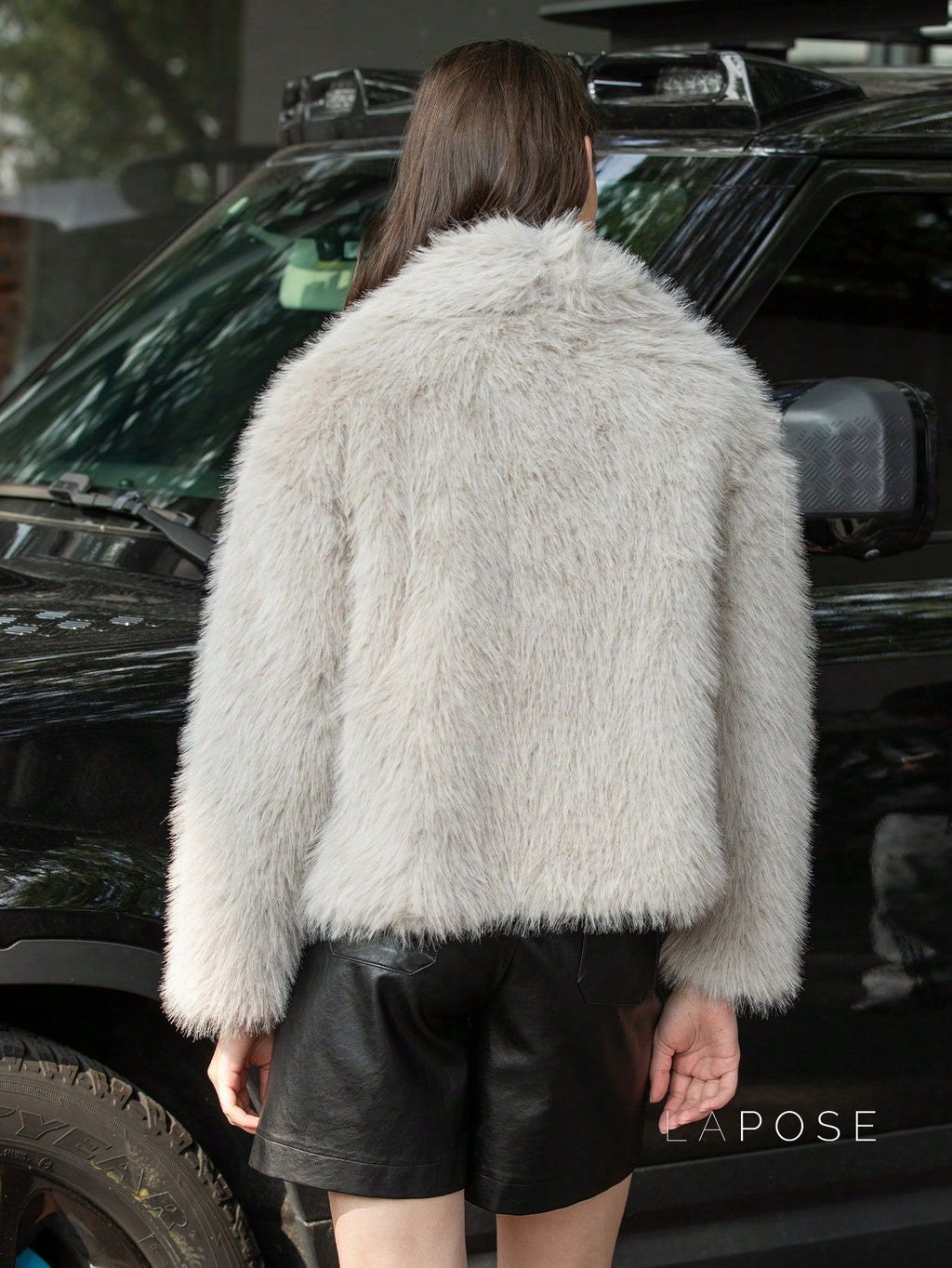 Nathalia Faux Fur Lapel Jacket [VS5M7OKC]