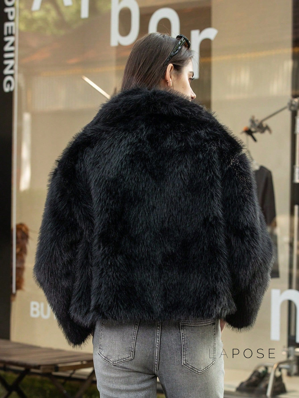 Nathalia Faux Fur Lapel Jacket [L0GCQUHH]