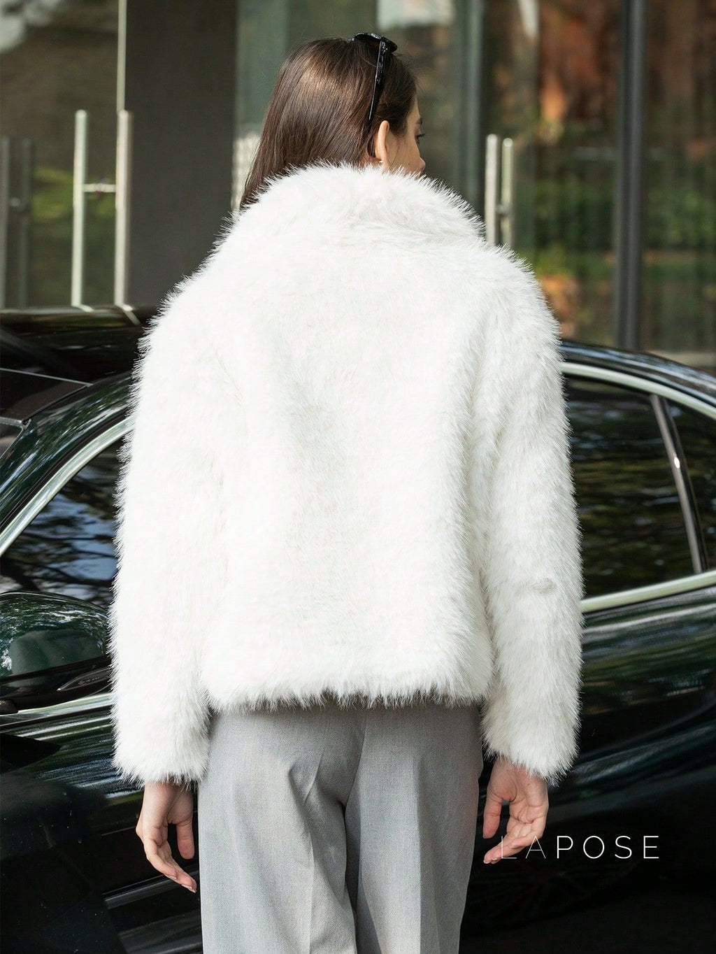 Nathalia Faux Fur Lapel Jacket [K7B456CG]