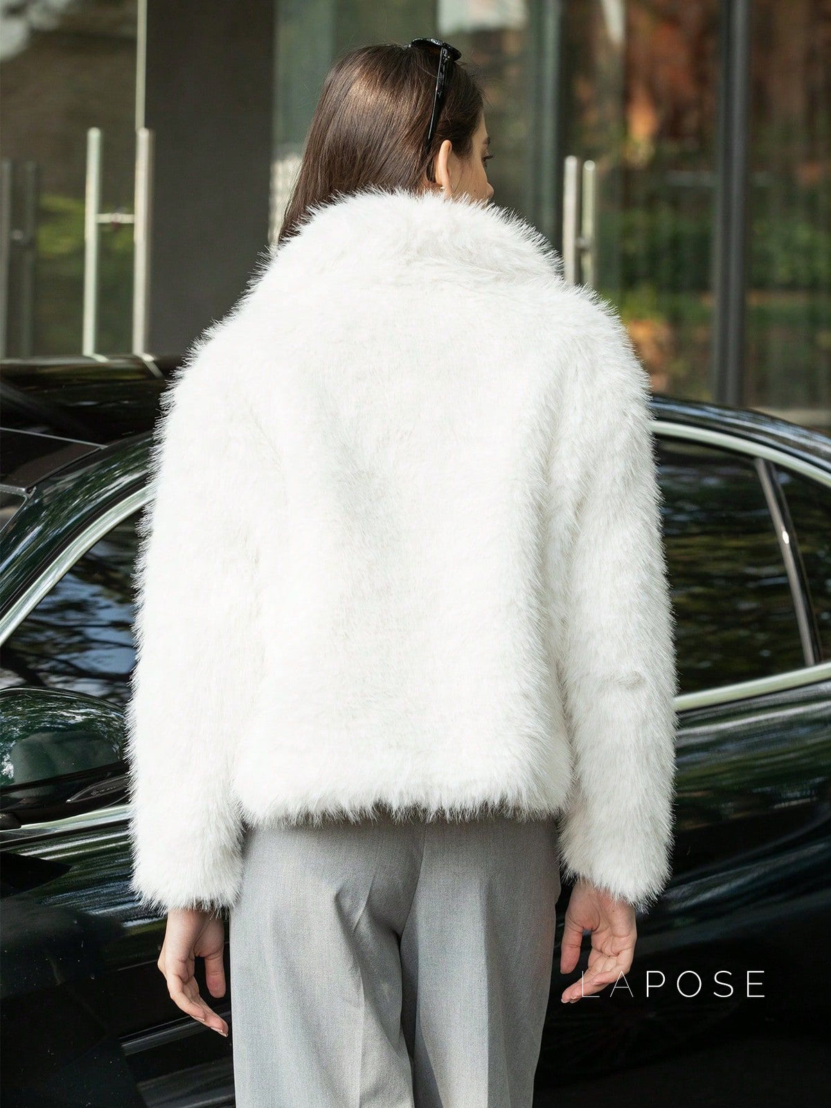 Nathalia Faux Fur Lapel Jacket [K7B456CG]
