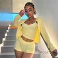 Nathalie Knitted Lounge Set [TBBDRH8Y]