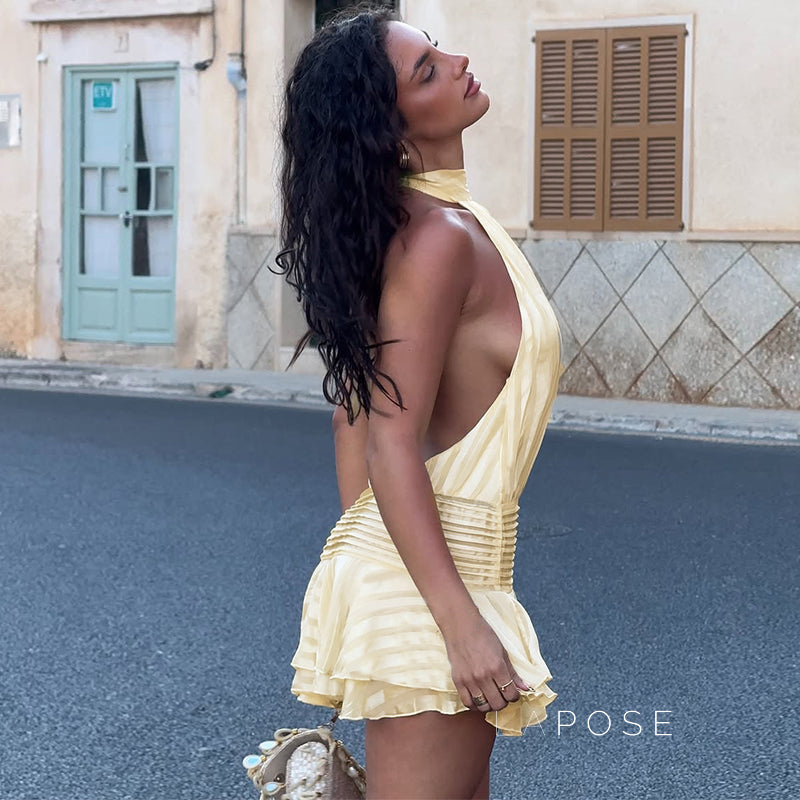 Nathaly Halter Mini Dress [U54VNNIO]