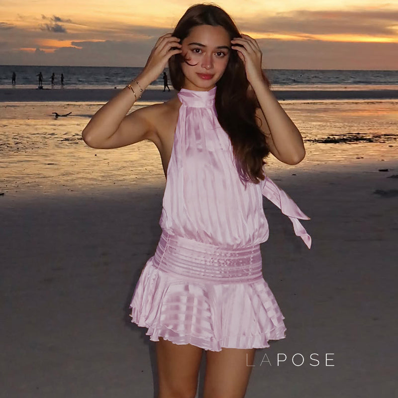 Nathaly Halter Mini Dress [ZG2AMCS7]