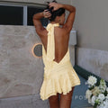 Nathaly Halter Mini Dress [KHOHDNSE]