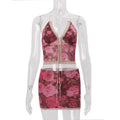 LaPose - Nava Floral Lace Mini Skirt Set