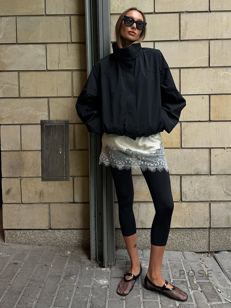 Navya Cropped Zip Jacket [WKXD6IEN]