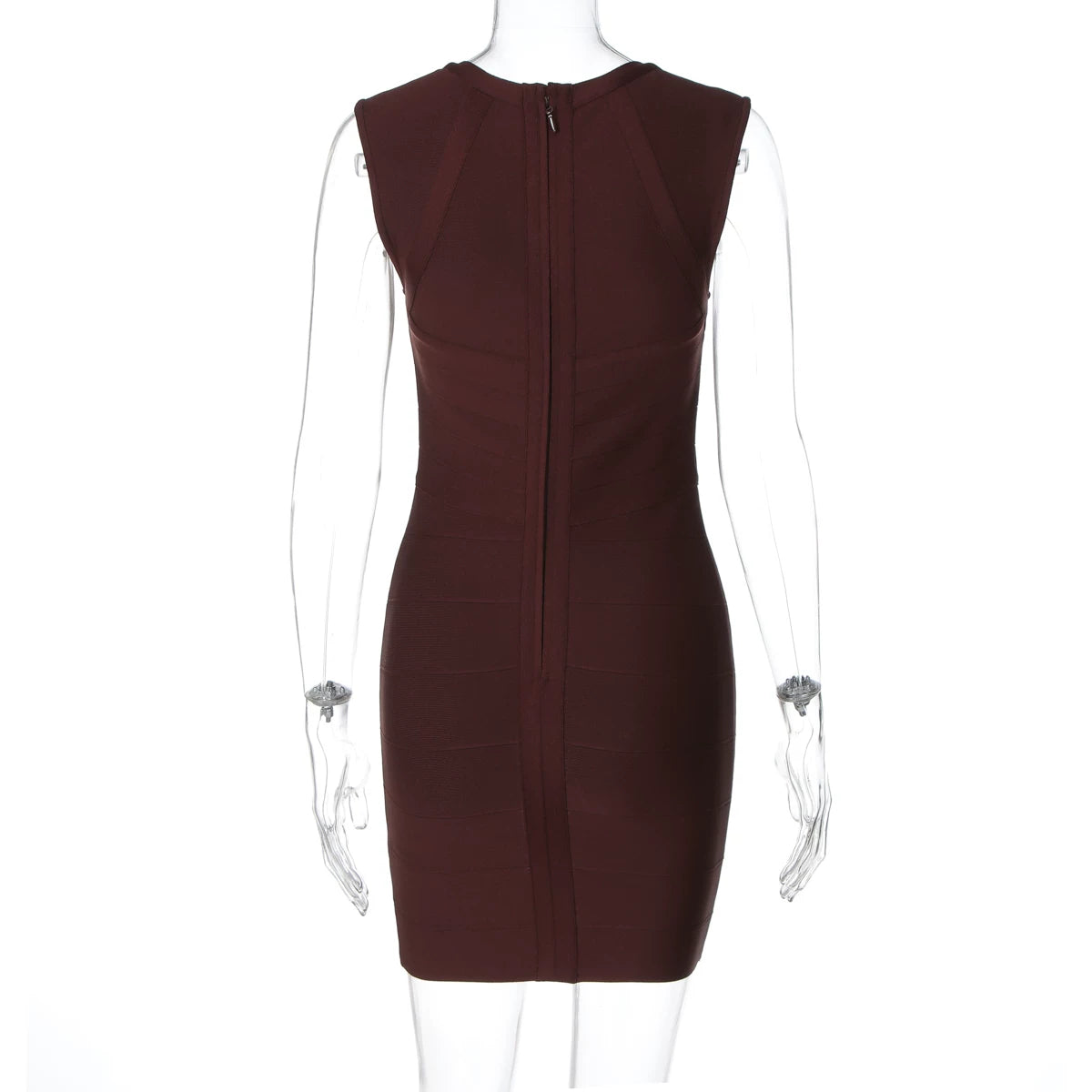LaPose - Nayah V-Neck Bandage Mini Dress