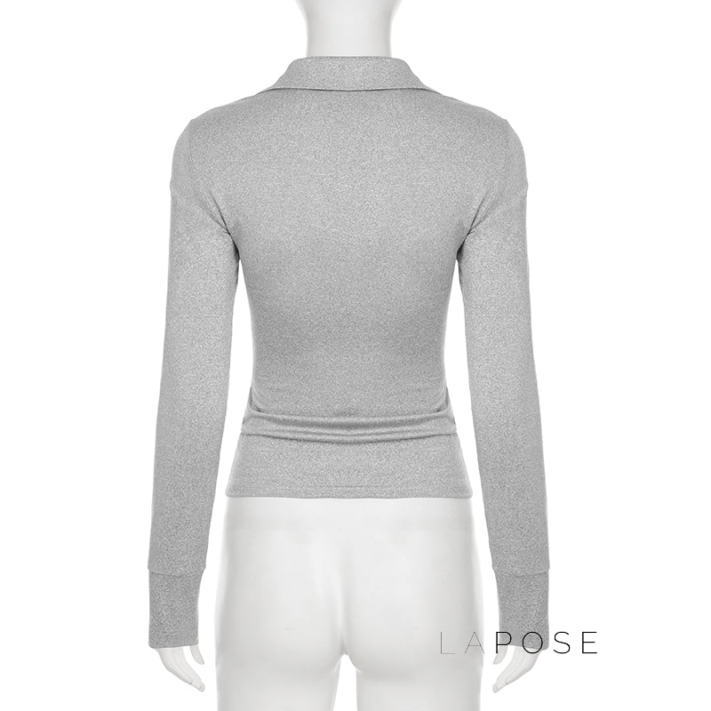 Nayelis Buttoned Polo Top [A89HH70T]