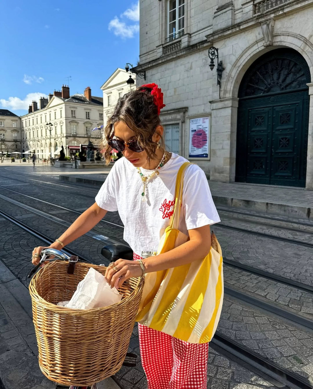 Neyla Breakfast Graphic Oversized Tee