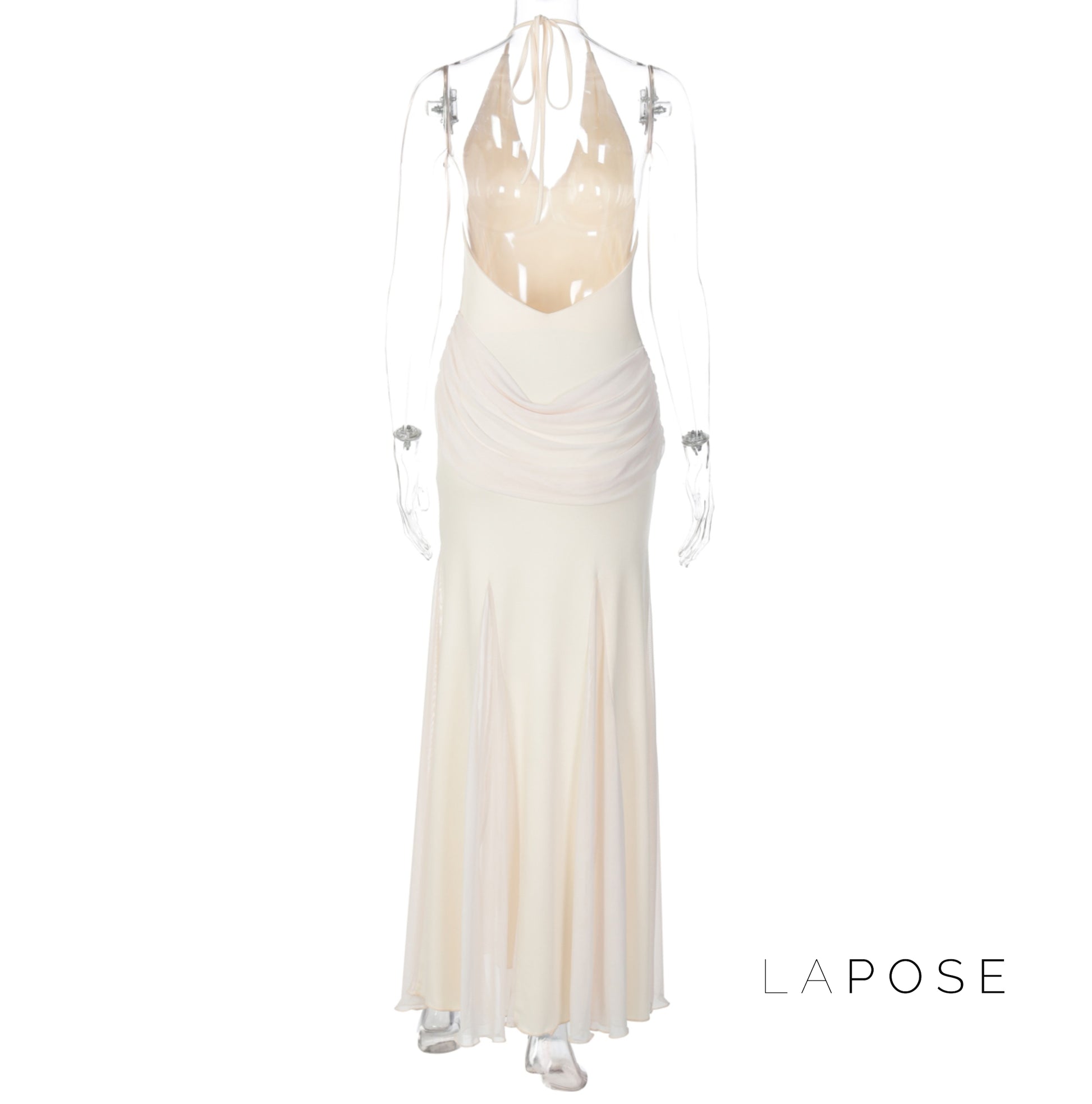 Nicole Halter Maxi Dress [Q90ZCBUL]