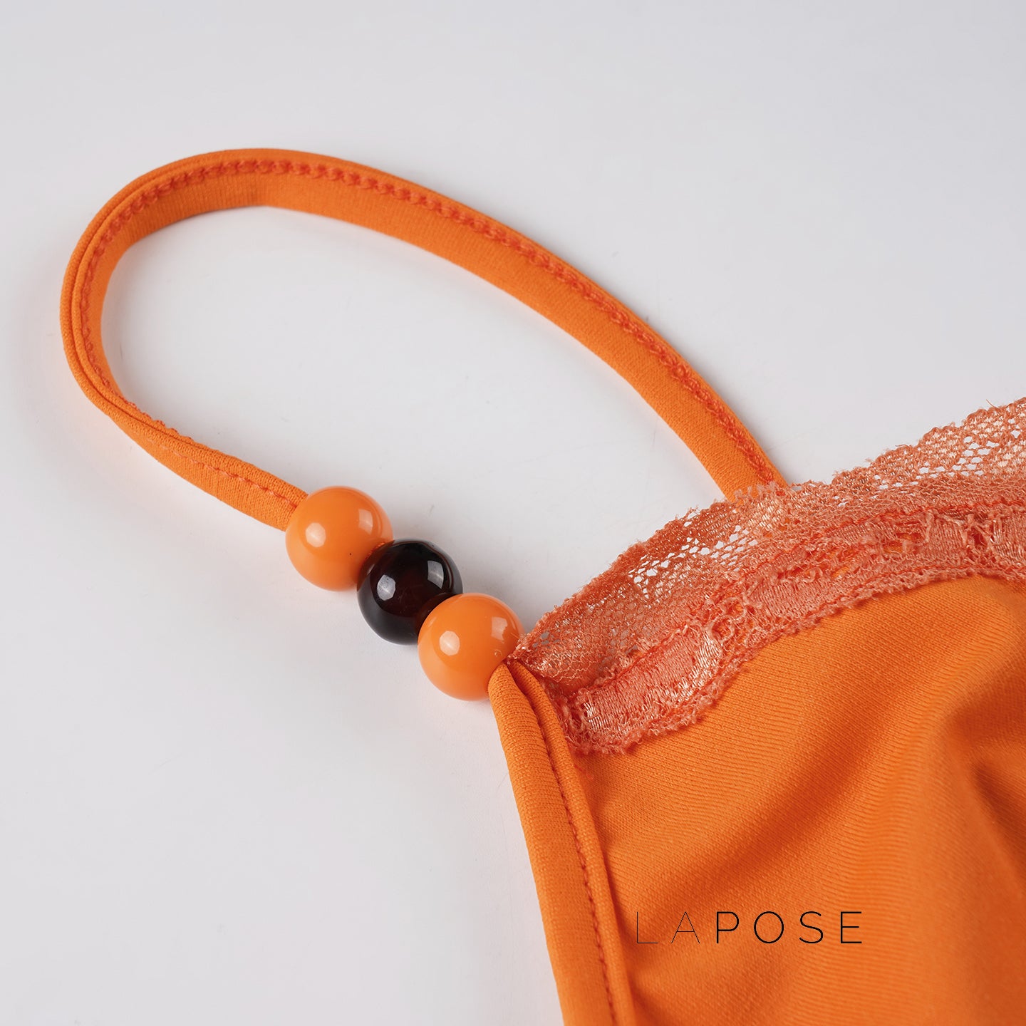 Nicolette Beaded Lace-Up Camisole [TC0T9MLT]