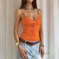 Nicolette Beaded Lace-Up Camisole [LQFF6X34]