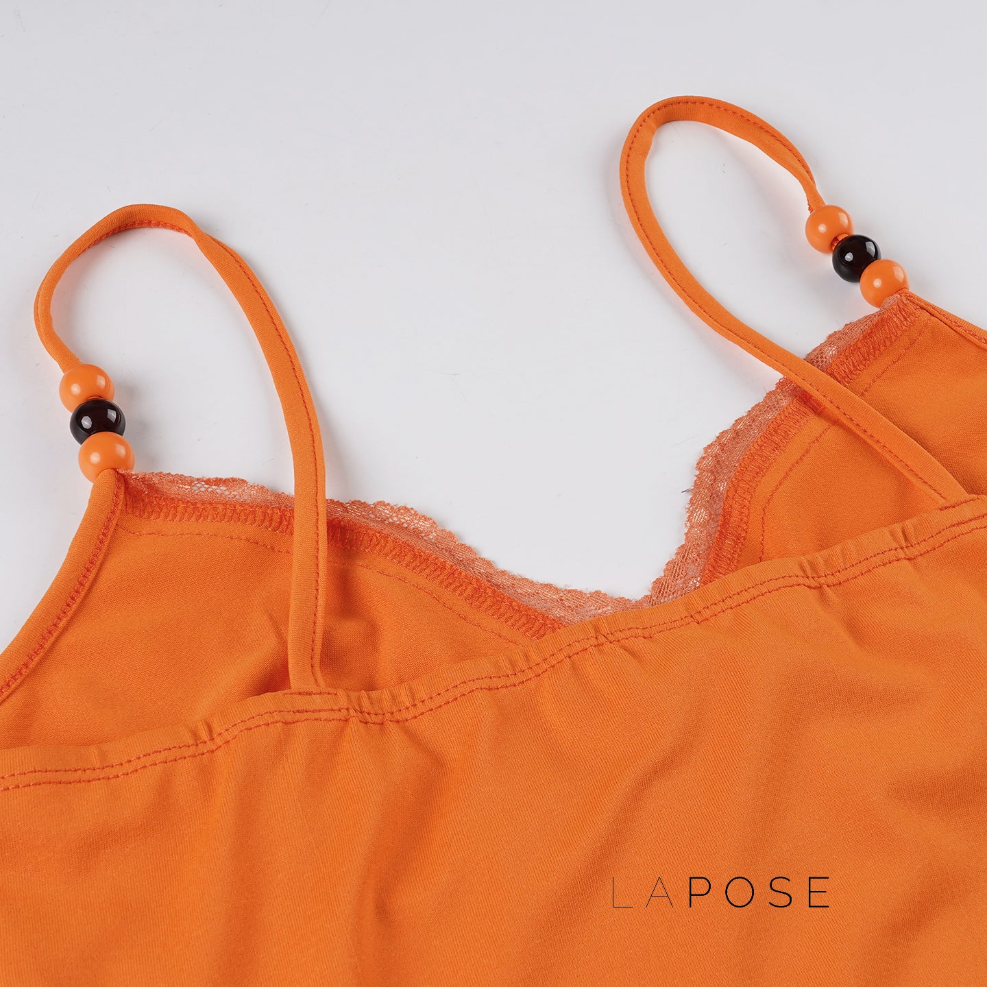Nicolette Beaded Lace-Up Camisole [WSR0E0EP]