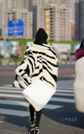 Nihira Zebra Faux Fur Coat [5LFJK7YR]