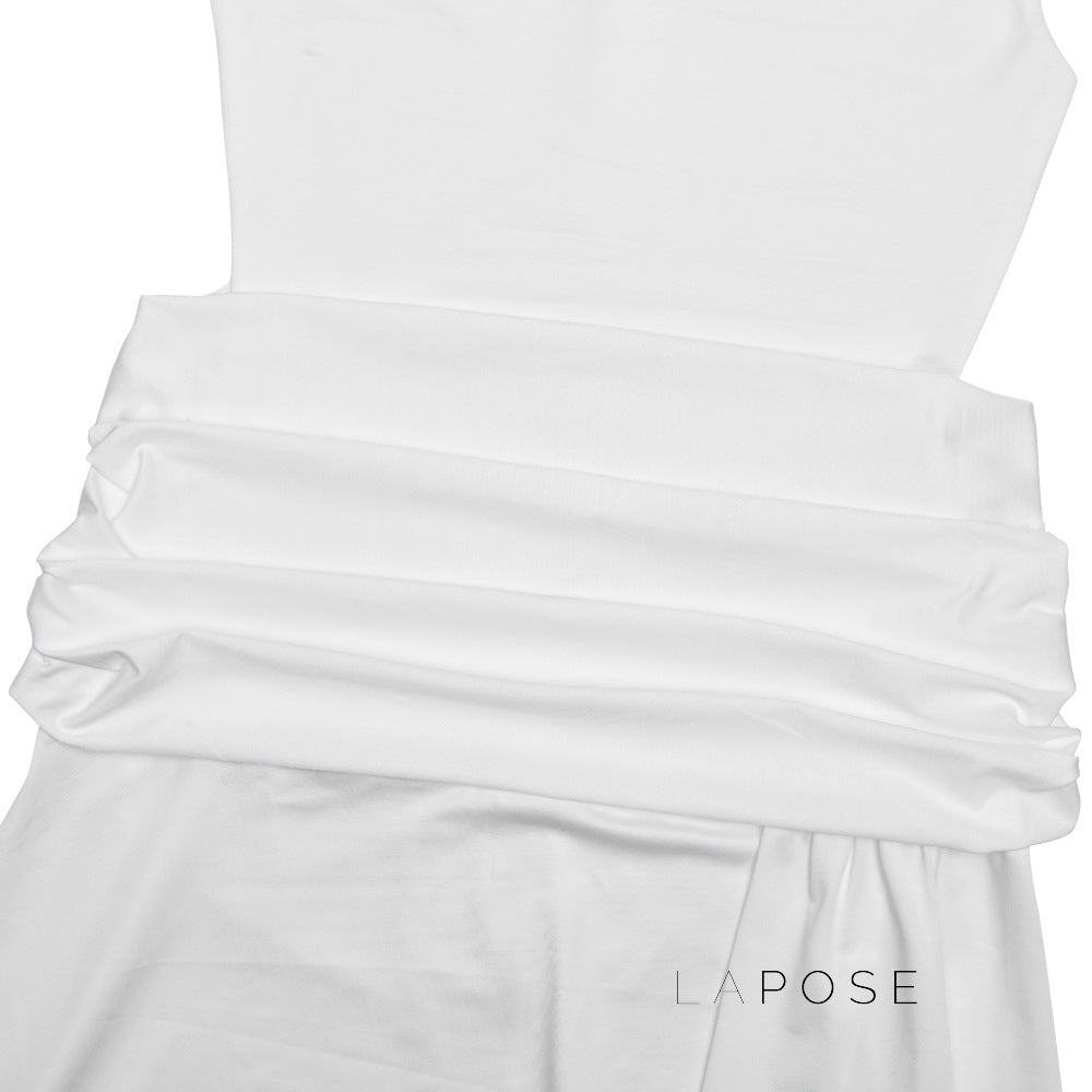Nikole Mock Neck Ruched Maxi Dress [N3DB4FKK]