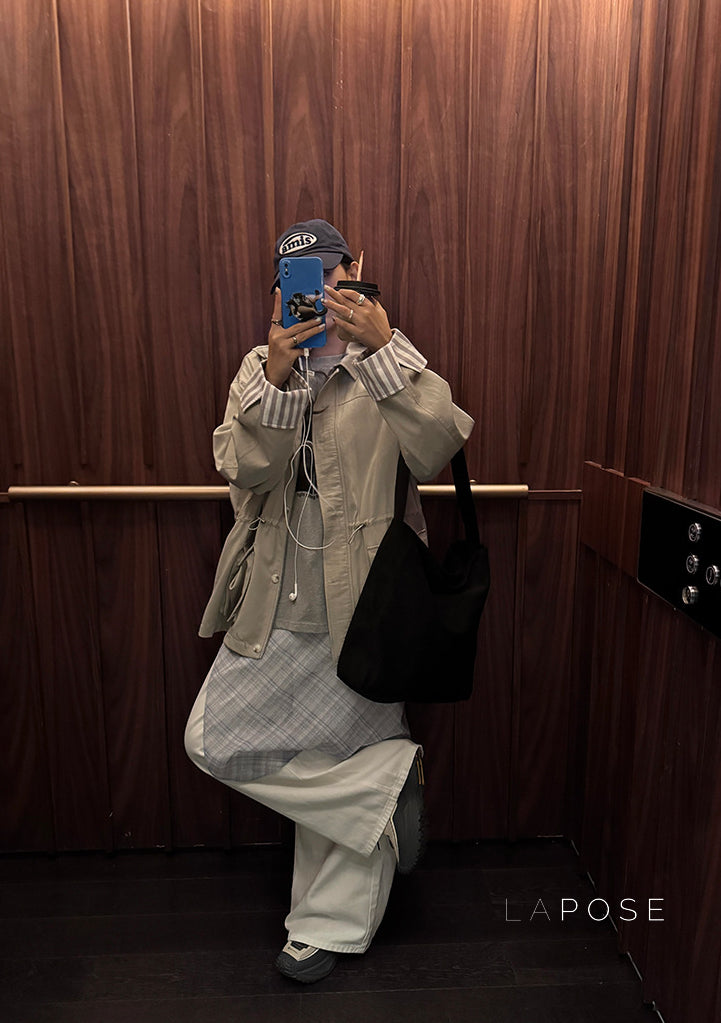 Nilah Cinched Utility Trench Coat [AG5YWL6T]