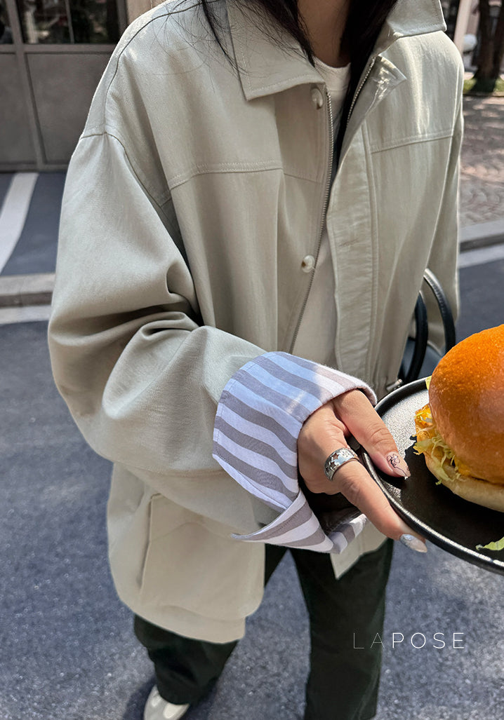Nilah Cinched Utility Trench Coat [LMY0G9CX]