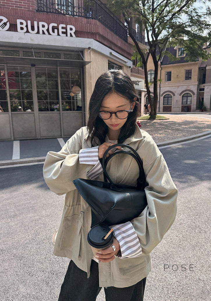 Nilah Cinched Utility Trench Coat [QE15LMFL]