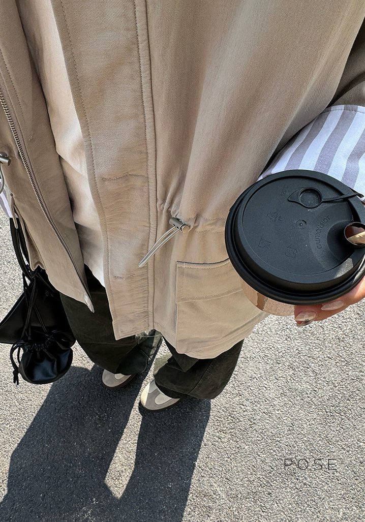 Nilah Cinched Utility Trench Coat [XZL9O1JD]